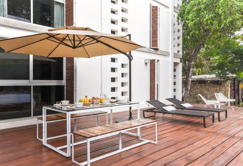 침실 1개 발코니 아파트, Casa De Piedra Tulum