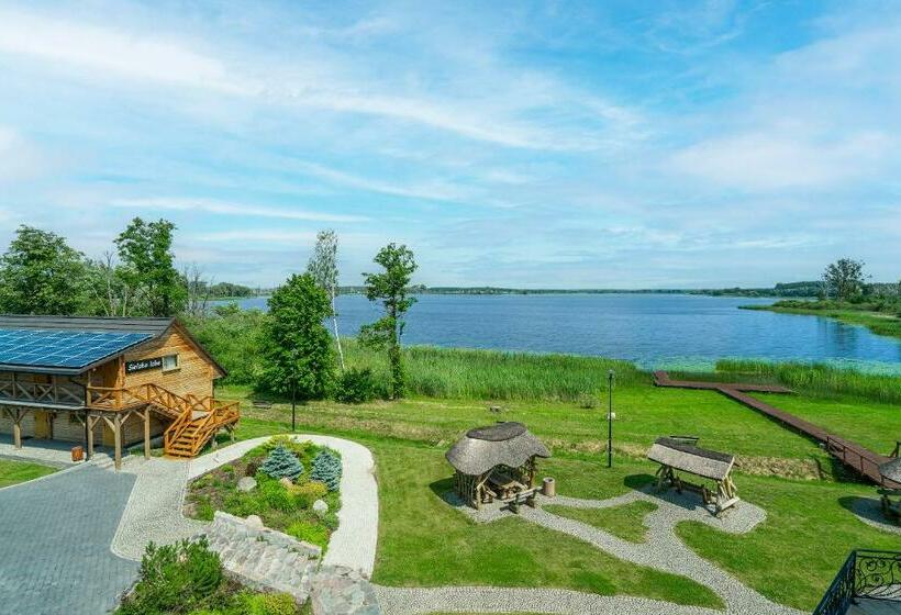 标准间带湖景, łabędź Hotel Karczma