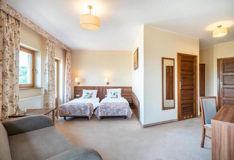 标准间带湖景, łabędź Hotel Karczma