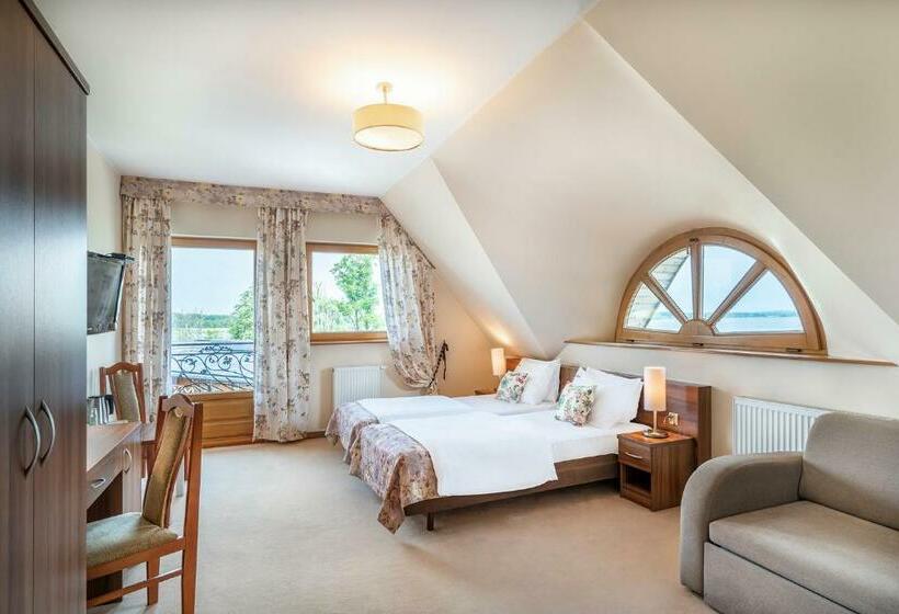 标准间带湖景, łabędź Hotel Karczma