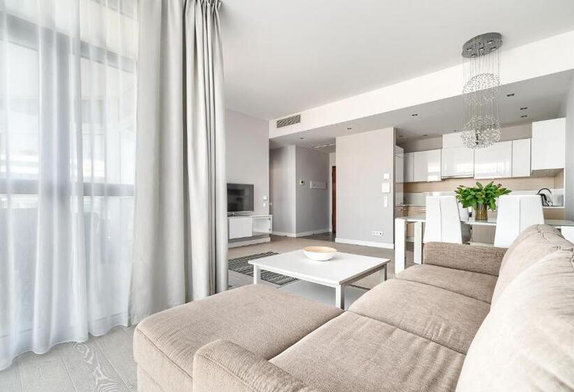 带1个卧室的带海景的公寓, Dune Resort Mielno   A