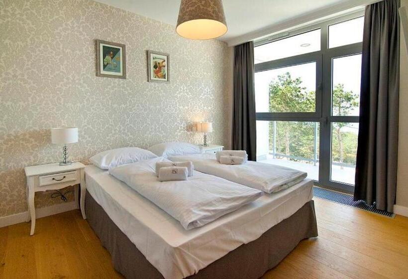 带2个卧室带海景的公寓, Dune Resort Mielno   A