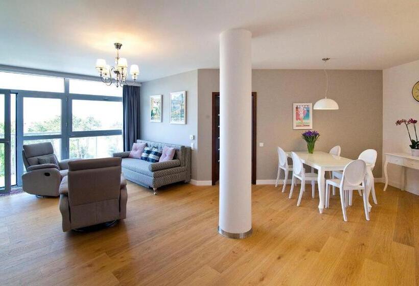 带2个卧室带海景的公寓, Dune Resort Mielno   A