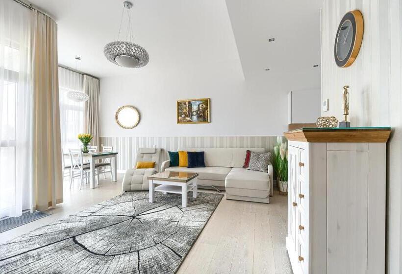 带1间卧室的公寓侧面带海景, Dune Resort Mielno   A