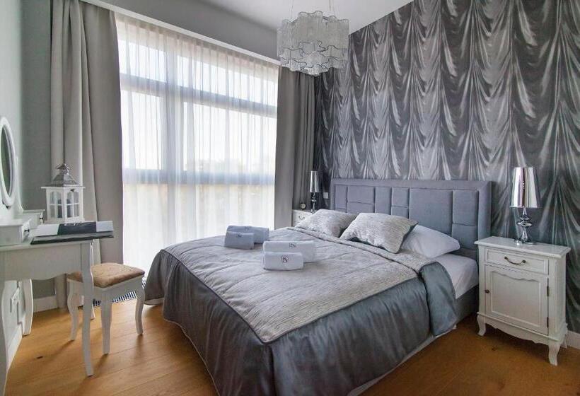 侧面带海景及3个卧室的公寓, Dune Resort Mielno   A