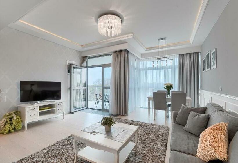 带1个卧室的带海景的公寓, Dune Resort Mielno   A