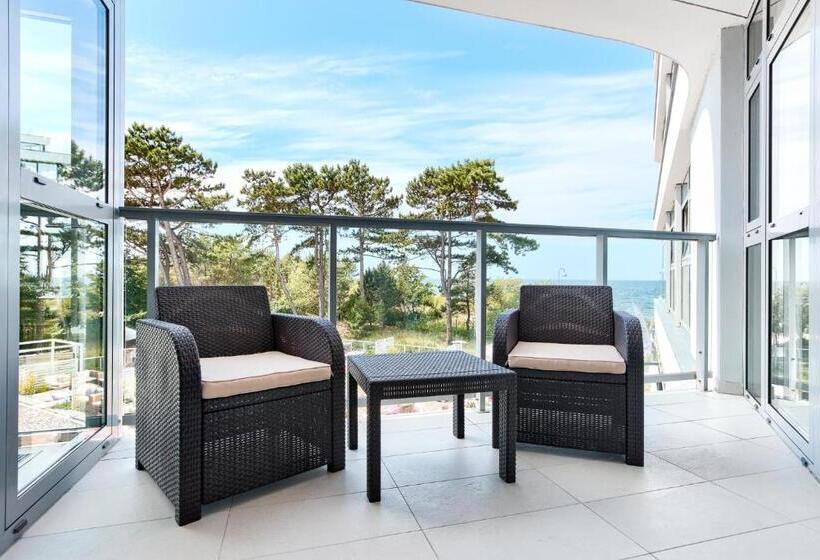 带1个卧室的带海景的公寓, Dune Resort Mielno   A