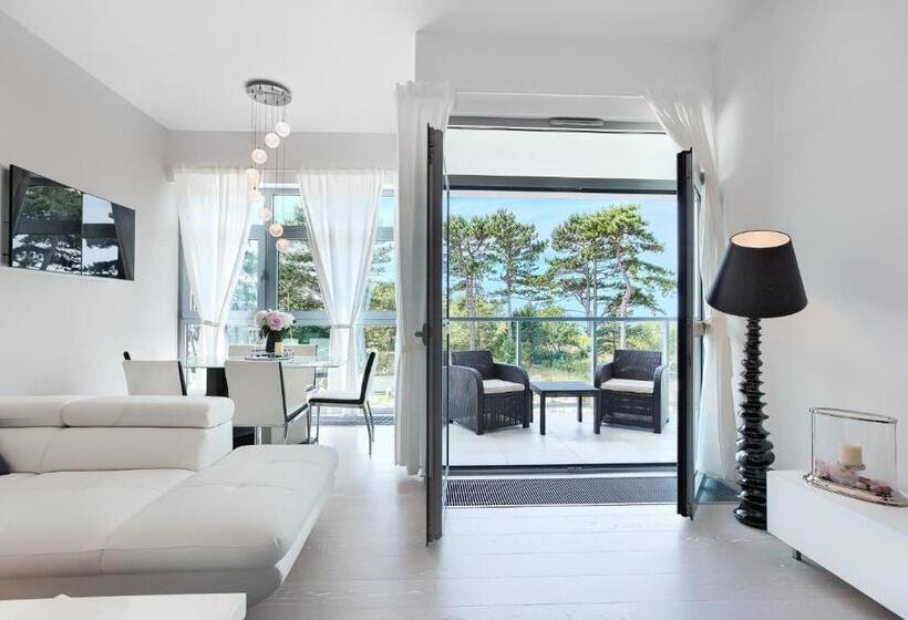 带1个卧室的带海景的公寓, Dune Resort Mielno   A