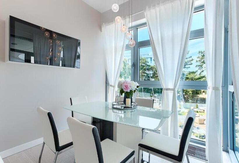 带1个卧室的带海景的公寓, Dune Resort Mielno   A