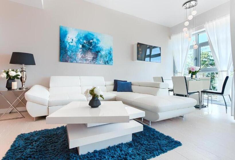 带1个卧室的带海景的公寓, Dune Resort Mielno   A