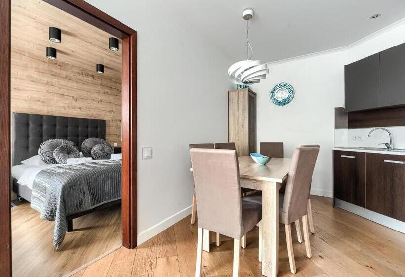 带2个卧室带海景的公寓, Dune Resort Mielno   A