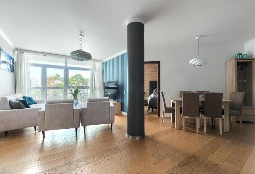 带2个卧室带海景的公寓, Dune Resort Mielno   A