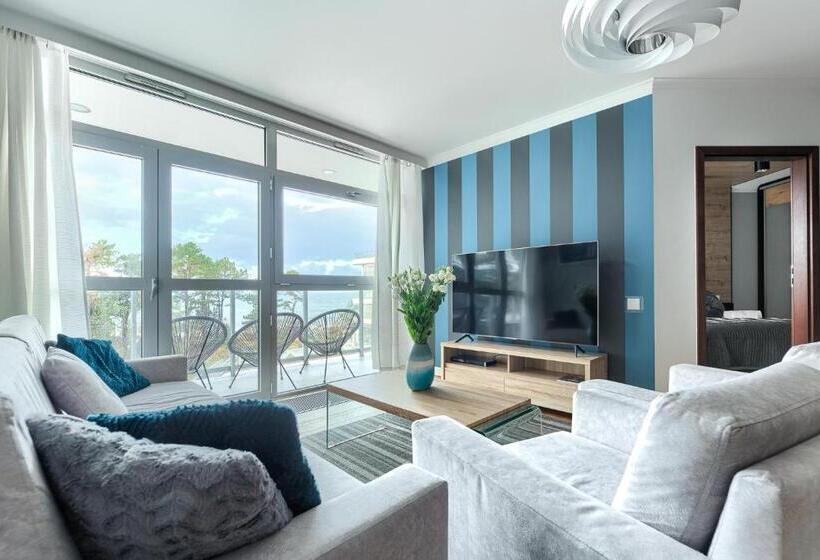 带2个卧室带海景的公寓, Dune Resort Mielno   A