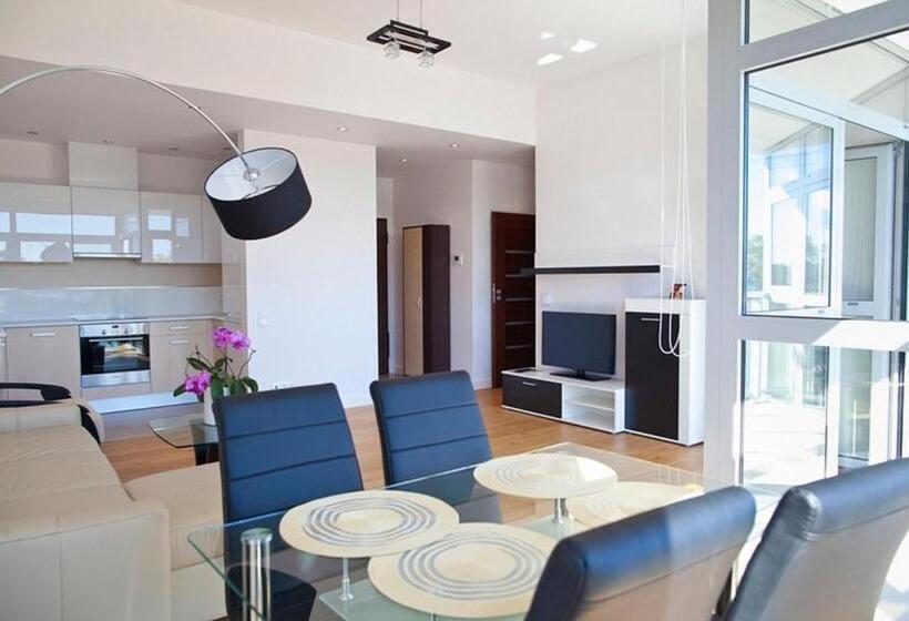 带1间卧室的公寓侧面带海景, Dune Resort Mielno   A