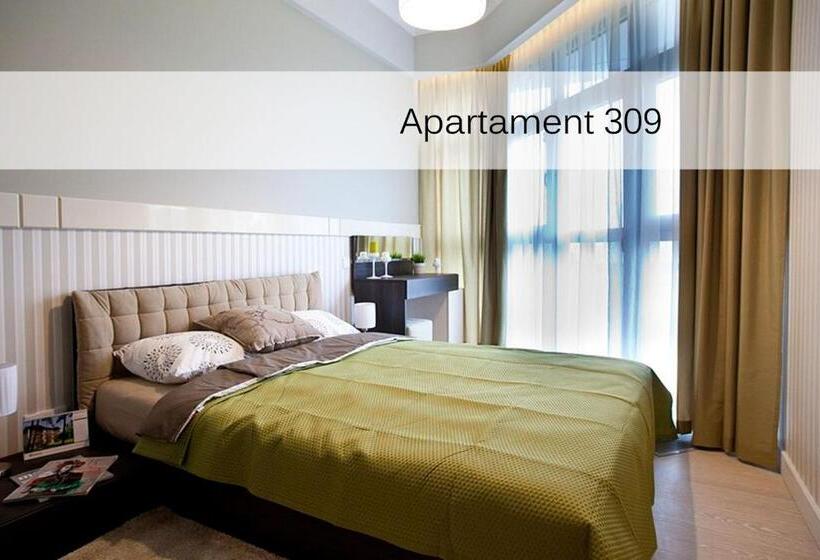 带1间卧室的公寓侧面带海景, Dune Resort Mielno   A