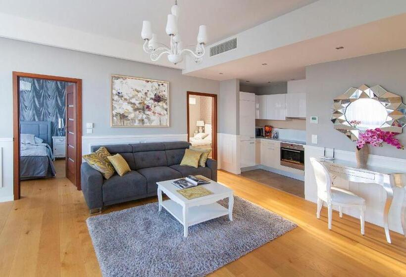 侧面带海景及3个卧室的公寓, Dune Resort Mielno   A