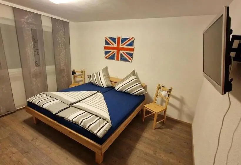 バルコニー付きスタンダードルーム, Doppelzimmer In Fewo Burgau Nähe Legoland