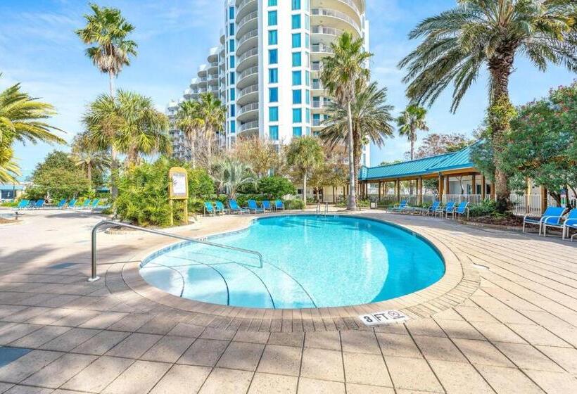 شقة غرفة واحدة مطلة على حمام السباحة, Marvelous 9th Floor Condo Gulf, Pool & Sunset View