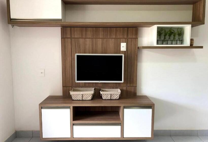 آپارتمان 1 خوابه با چشمانداز استخر, Apto Novo No Melhor D Pipa