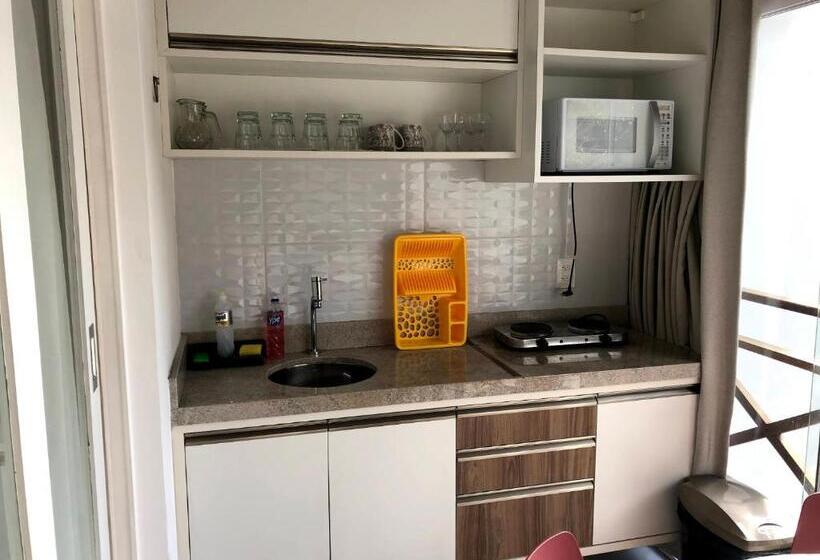 آپارتمان 1 خوابه با چشمانداز استخر, Apto Novo No Melhor D Pipa