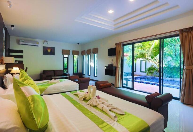 חדר משפחתי דלוקס, 3z Pool Villa And