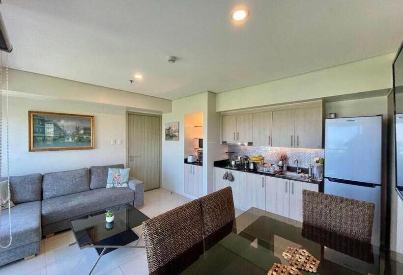 Apartamento Deluxe 1 Dormitório, 1br Deluxe At Breeze Residences Manila Bay Sunset View Near Moa