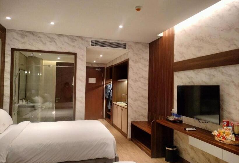 اتاق استاندارد چهار تخته با چشمانداز دریا, Apec Condotel Phan Thiet By Tien Vu