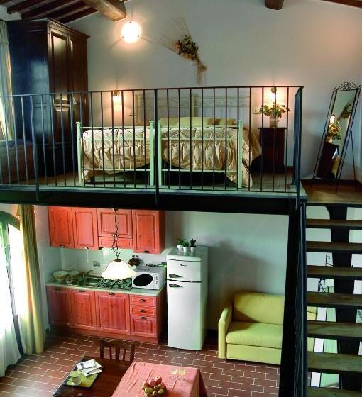 דירת דופלקס בת חדר שינה 1, Agriturismo La Burraia Vicino A San Gimignano