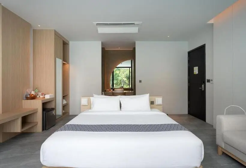 キングサイズベッドのデラックスルーム, Timberton Resort Khaoyai