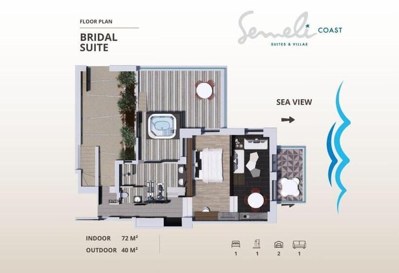 סוויטה, Semeli Coast Mykonos, Curio Collection By Hilton