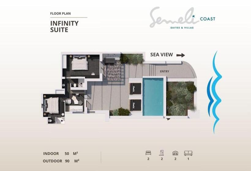 סוויטה, Semeli Coast Mykonos, Curio Collection By Hilton