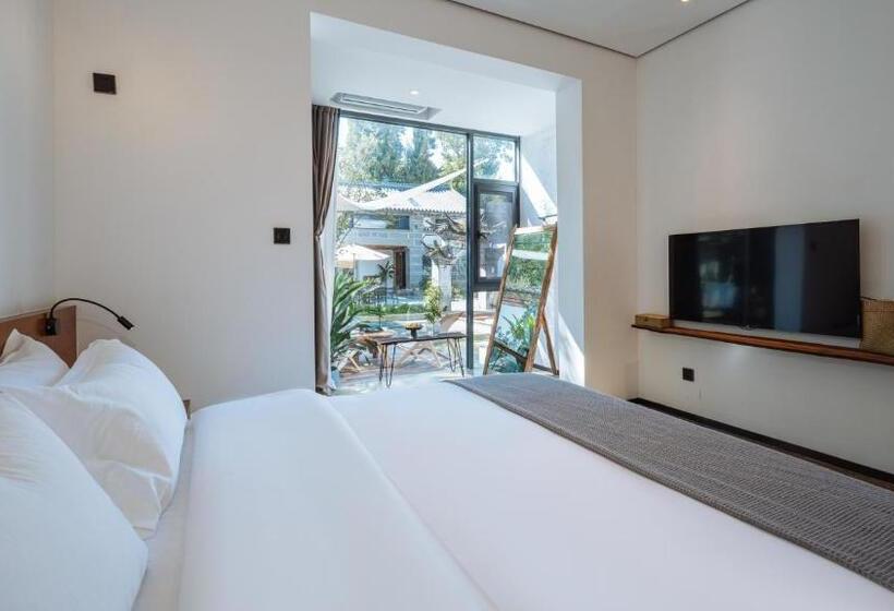 غرفة قياسية مطلّة علي الحديقة, Ting Jian Empty Yard Pastoral Design Residential Dali Shop