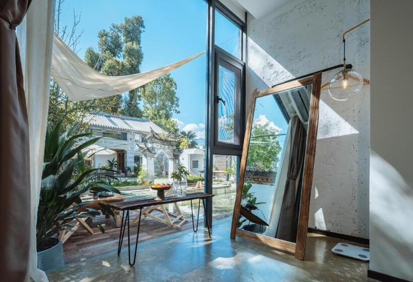 غرفة قياسية مطلّة علي الحديقة, Ting Jian Empty Yard Pastoral Design Residential Dali Shop