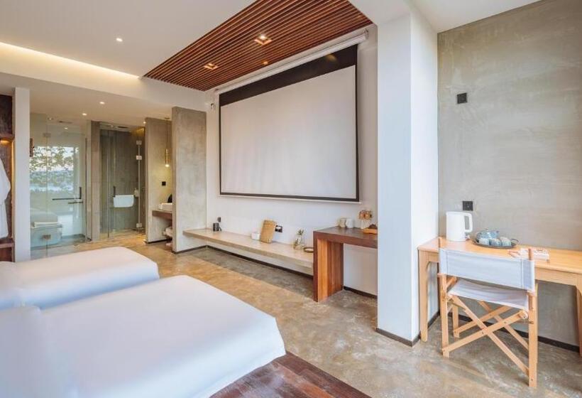 غرفة قياسية, Ting Jian Empty Yard Pastoral Design Residential Dali Shop