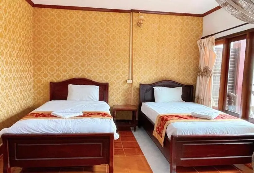 اتاق استاندارد با چشم‌انداز باغ, Vangvieng Sisavang Mountain View