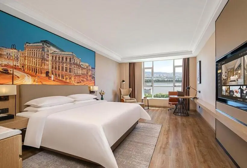 リバービュースタンダードルーム, Vienna International Hotel Lanzhou Sasseur Outlets & Yellow Riverside