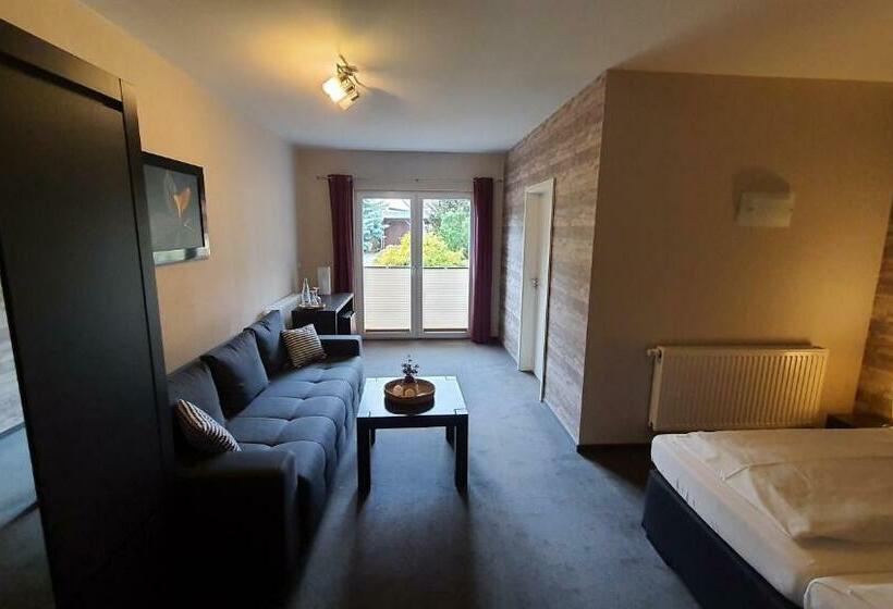 غرفة قياسية مزوَّدة بشُرفة, Spreewaldhof Romantik   Hotel Garni