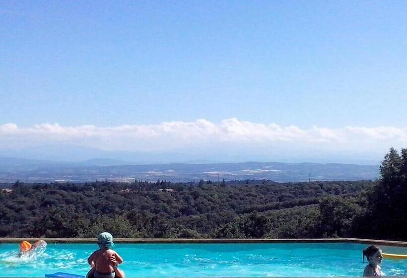 带景观的三人标准房间, Chambres D'hôtes Vue Panoramique Proche De Carcassonne