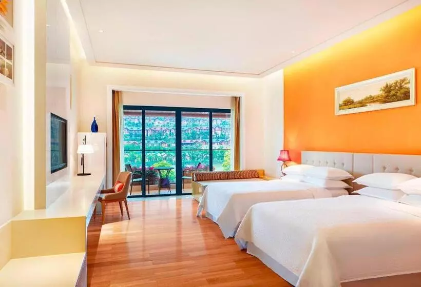 レイクビューデラックスルーム, Four Points By Sheraton Heyuan Resort