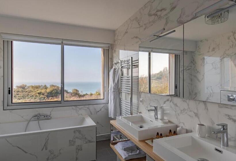 스탠다드 발코니 룸 바다 전망, Domaine Du Grand Bec