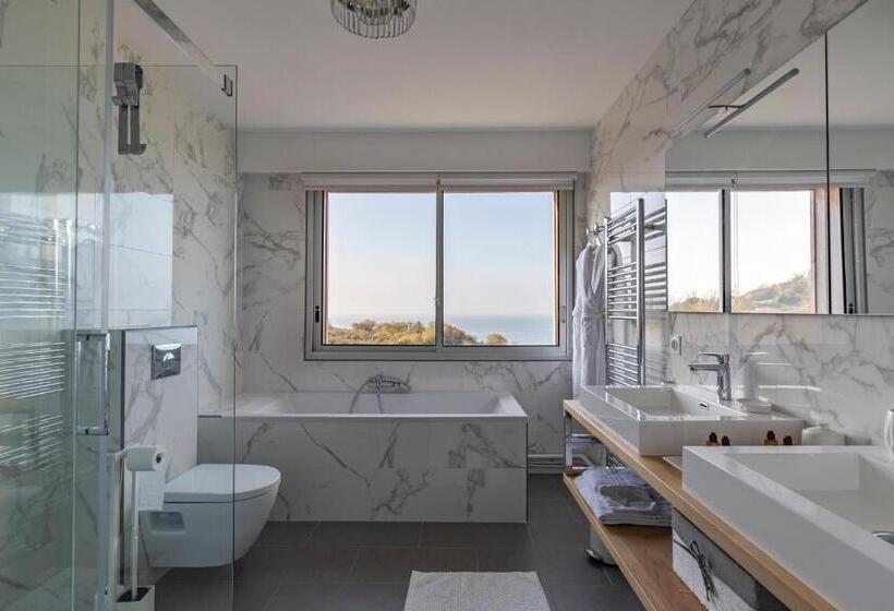 스탠다드 발코니 룸 바다 전망, Domaine Du Grand Bec