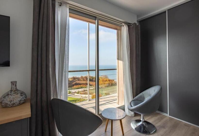 스탠다드 발코니 룸 바다 전망, Domaine Du Grand Bec
