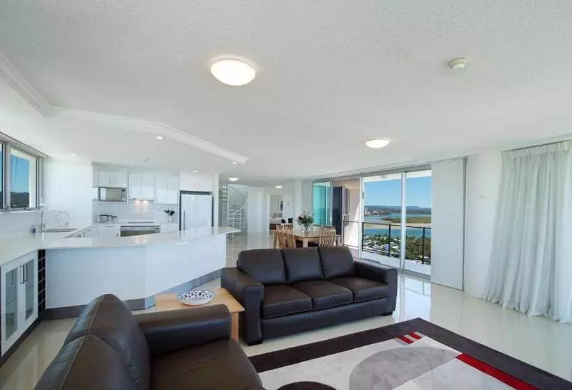 1ベッドルームペントハウスアパート, Chateau Royale Beach Resort Maroochydore