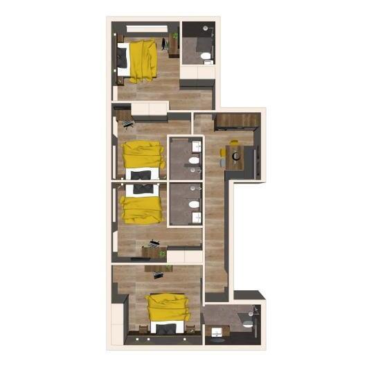 דירת 4 חדרים, Aparthotel Alptirol