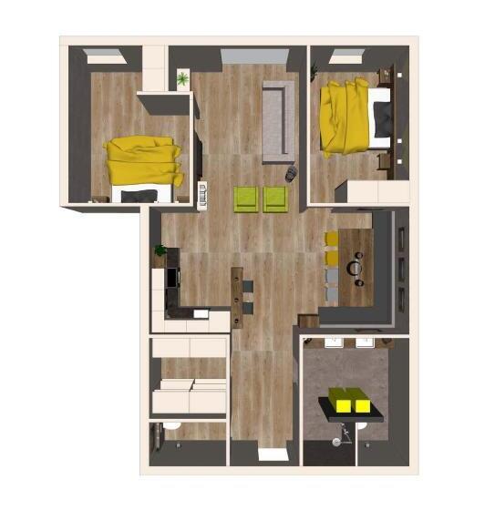 带2个卧室的公寓, Aparthotel Alptirol