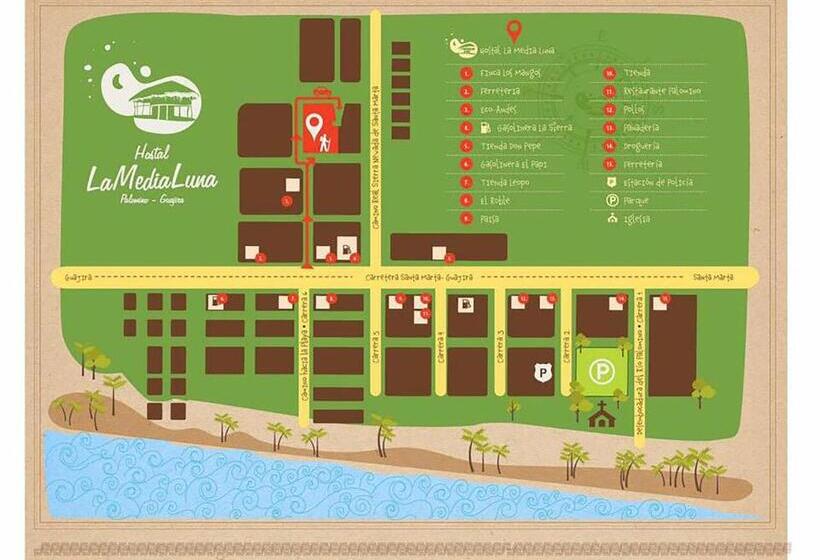 标准间, Hostal La Media Luna Palomino