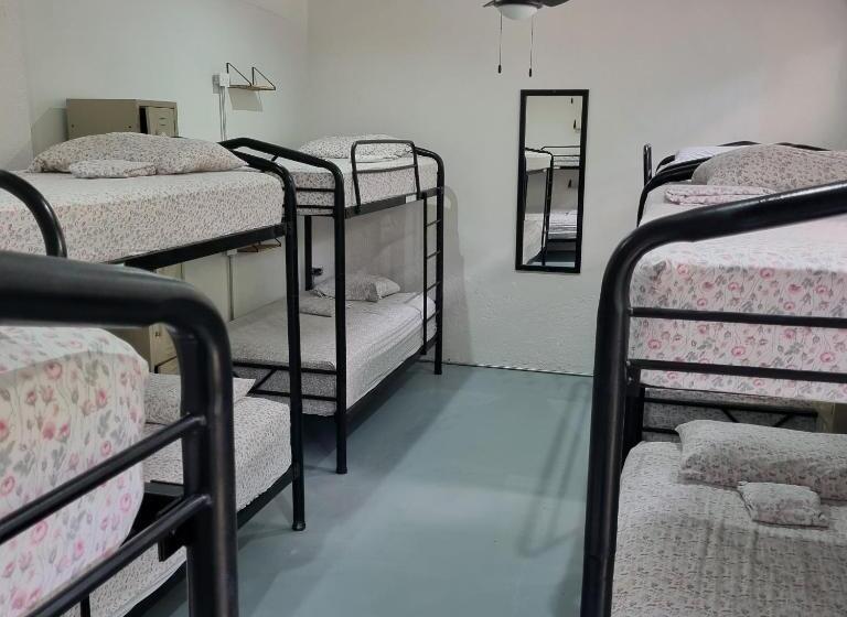 共用房间的床, Casa Pura Vida Surf Hostel   Tamarindo Costa Rica