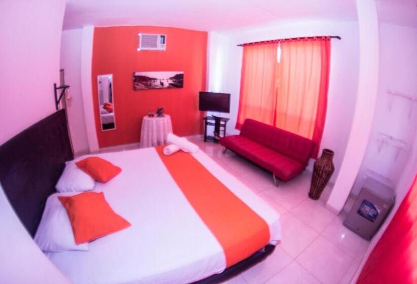 キングサイズベッドのデラックスルーム, Taganga Dive Inn