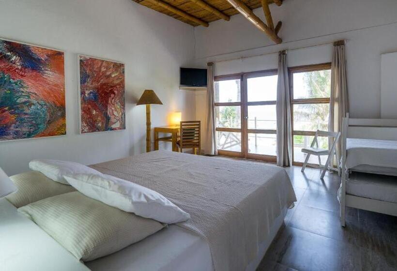 חדר סטנדרט לארבעה נוף לים, Sunset Mancora