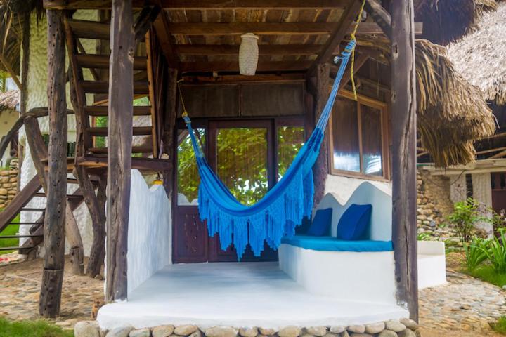 חדר סטנדרט נוף לים עם מרפסת, Sublime Ecohotel   Tayrona Palomino